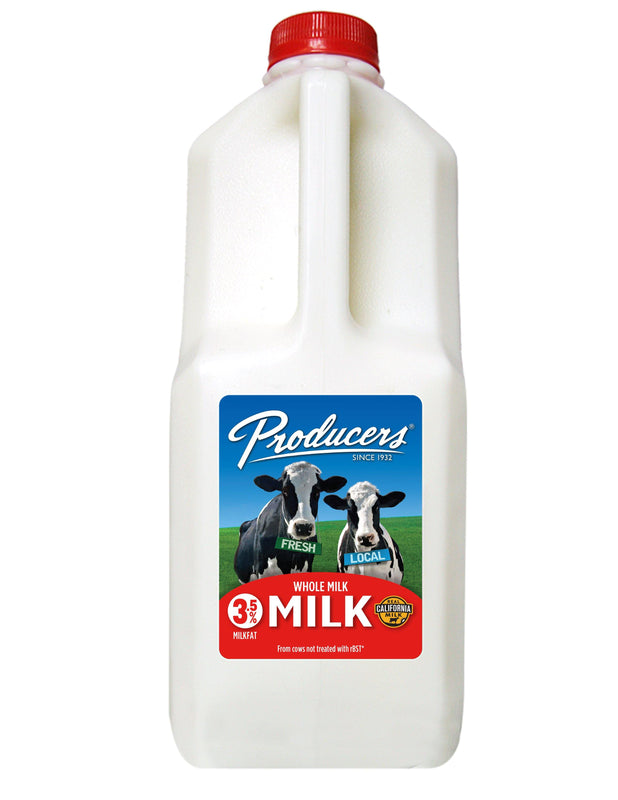 Producers Whole Unflavored Milk 1.89L-MOVE HALAL