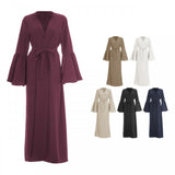 Bell Sleeve Open Abaya-Clothing-MOVE HALAL