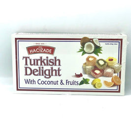 Turkish Delight w/ Coconut & Fruits Hacizade-Snacks-MOVE HALAL