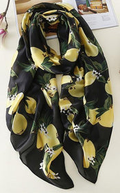 Lemon Printed Hijabs-Hijab-MOVE HALAL