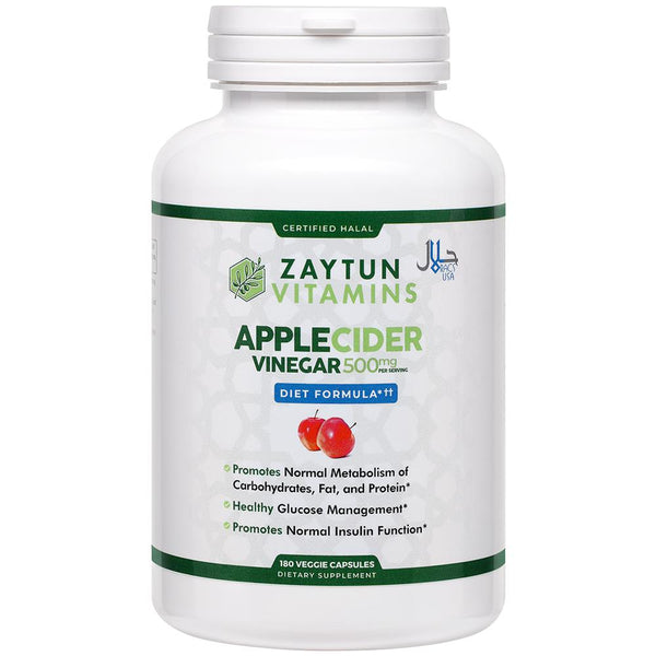 Zaytun Vitamins Halal Apple Cider Vinegar Capsules-Health & Beauty-MOVE HALAL