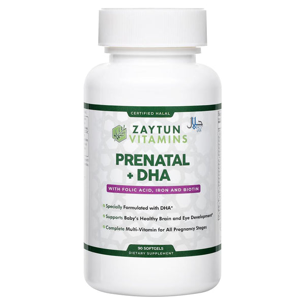 Zaytun Vitamins Halal Prenatal + DHA Softgels-Health & Beauty-MOVE HALAL