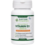 Zaytun Vitamin Halal Vitamin D3 5000IU Softgels-Health & Beauty-MOVE HALAL