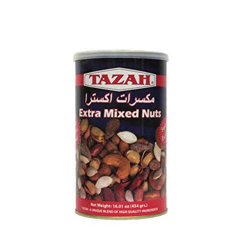 Tazah Extra Mixed Nuts 1 Lb / 16 Oz-Snacks-MOVE HALAL