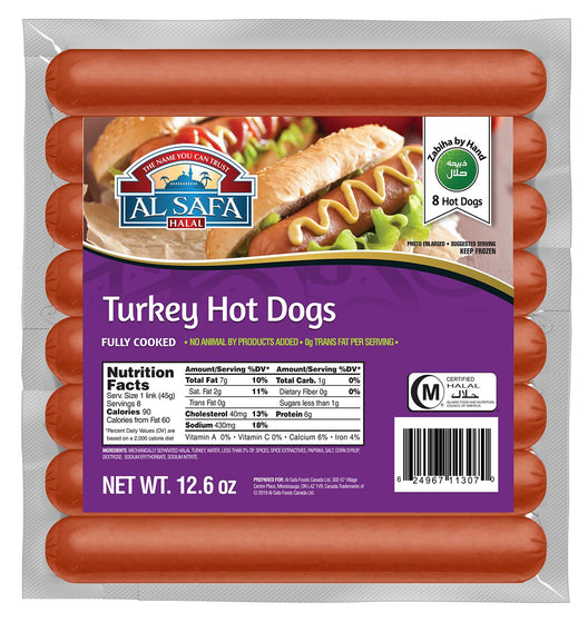 Halal Turkey Hot Dogs- Al-safa-Meat-MOVE HALAL