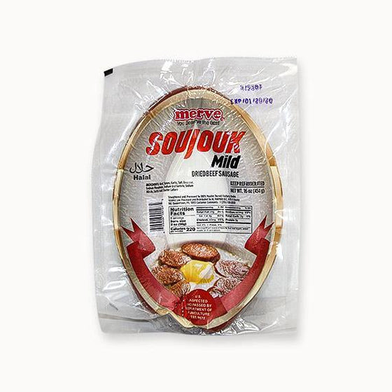 HALAL Merve Soujouk Mild Dried Beef Sausage-BEEF-MOVE HALAL