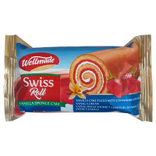 Swiss Roll Vanilla Sponge Cake-Snacks-MOVE HALAL