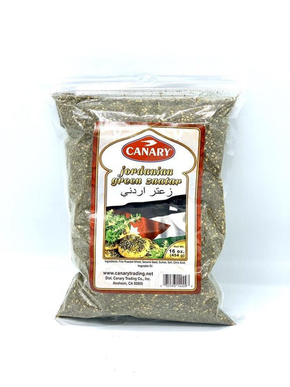 Jordanian Green Zaatar زعتر اردني Canary-Spices-MOVE HALAL