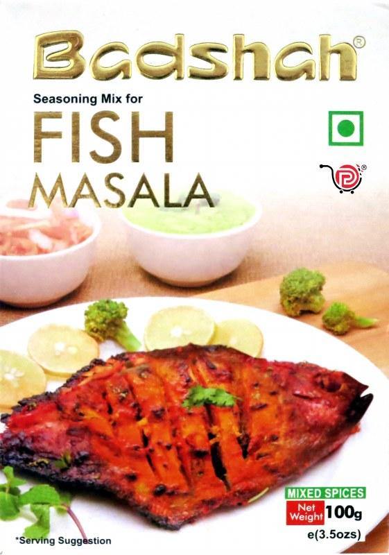 Badshah Fish Masala 3.5oz. 100grams-Spices-MOVE HALAL