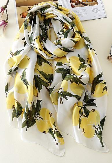 Lemon Printed Hijabs-Hijab-MOVE HALAL